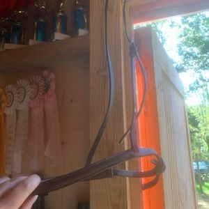 Horse size leather nose band